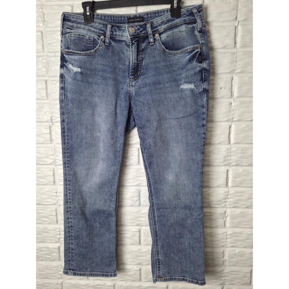 Silver Jeans Co Women's size 33 Suki Capri Jeans Stretch